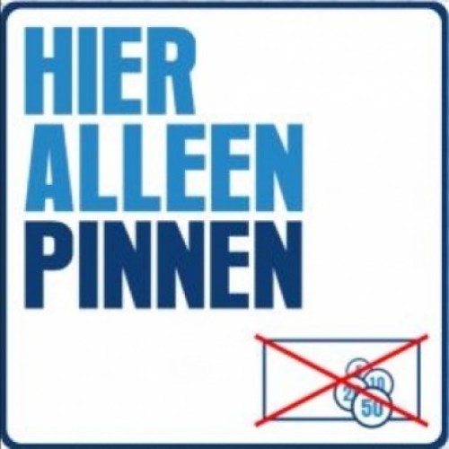 Alleen pinnen