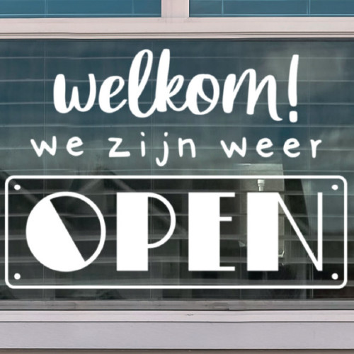 Welkom! We zijn weer open!